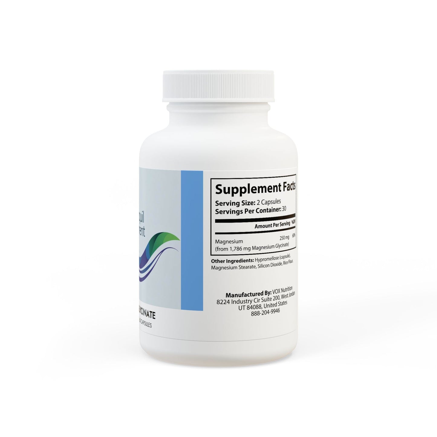 Magnesium Glycinate Supplement (60 Capsules)