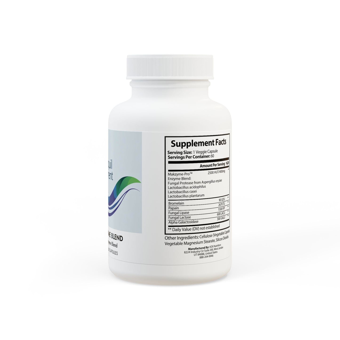 Digestive Enzyme Blend Supplement (60 Capsules)