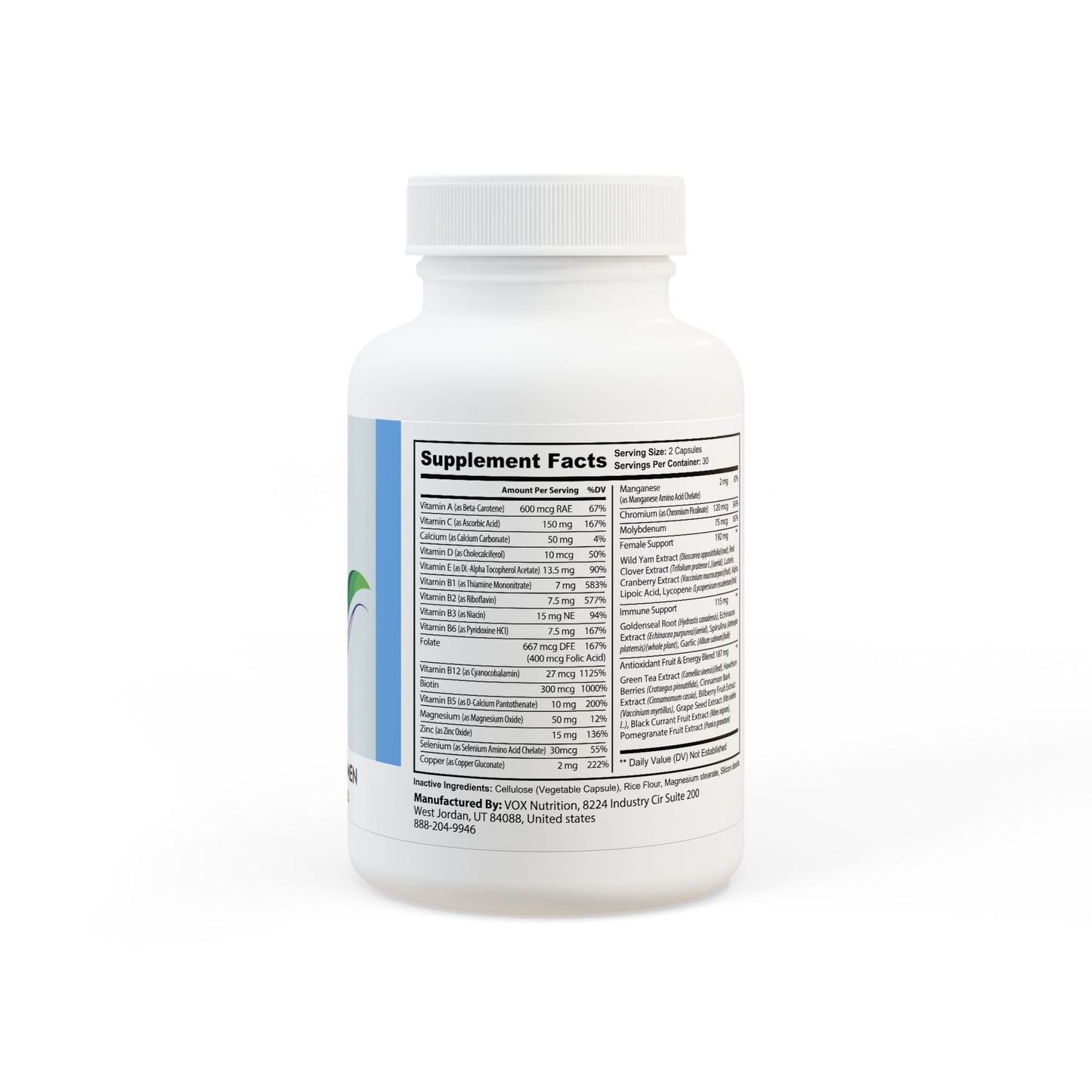 Multivitamin for Women Supplement (60 Capsules)