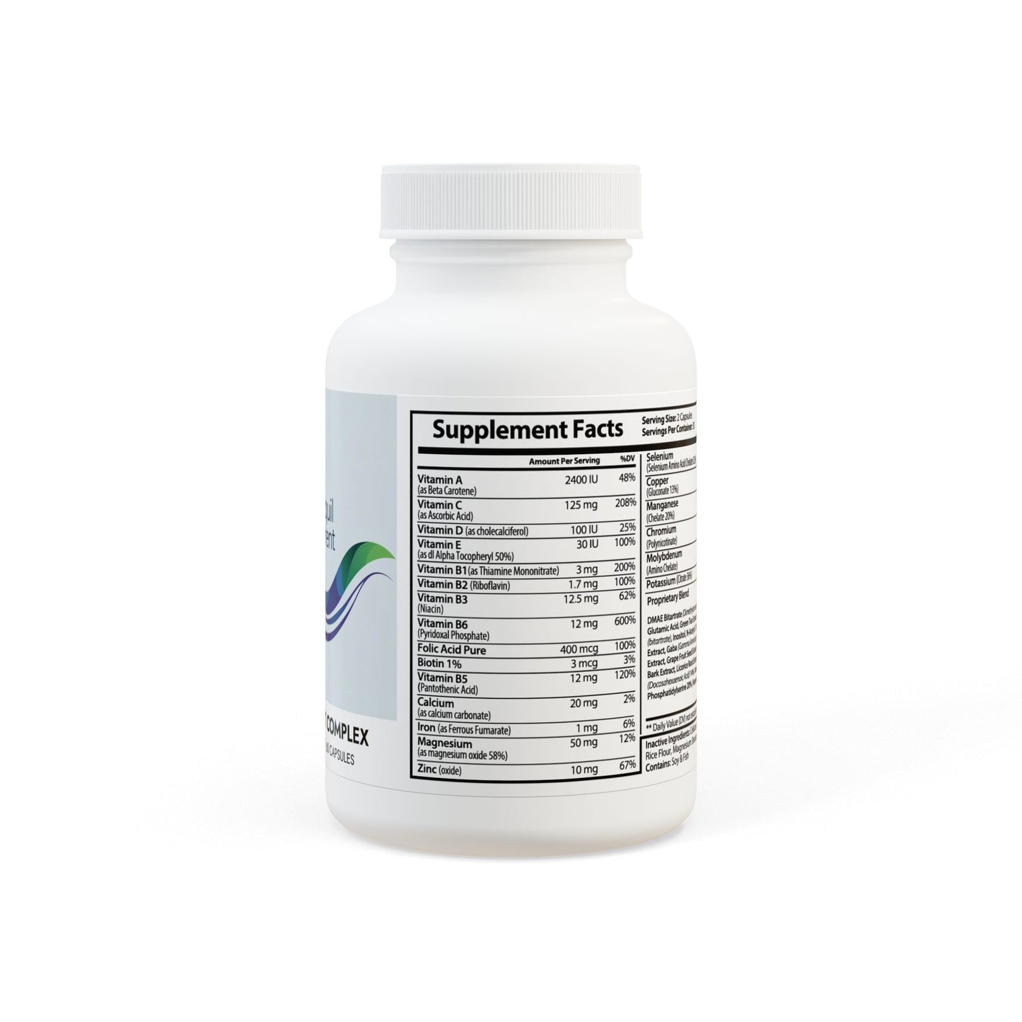 Brain Support Complex Supplement (60 Capsules)