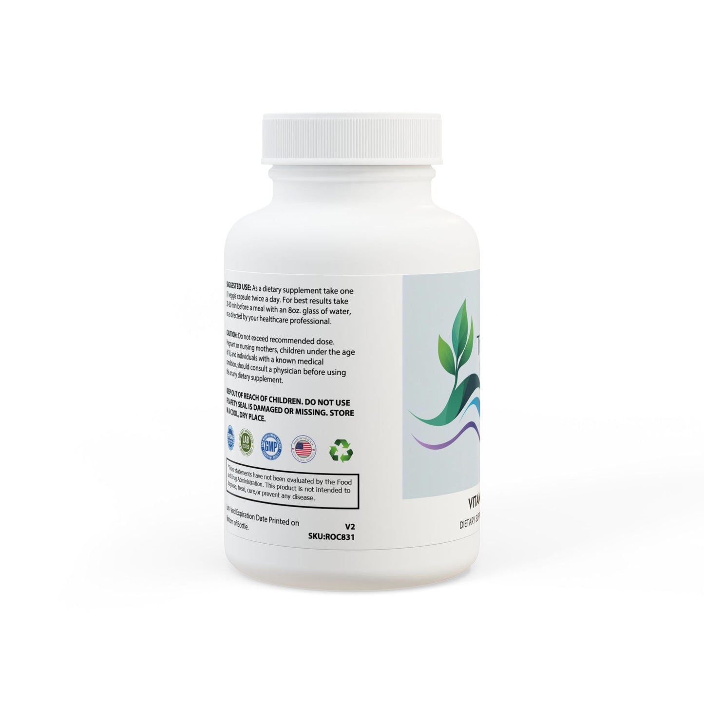 Vitamin K2 + D3 Supplement (60 Capsules)