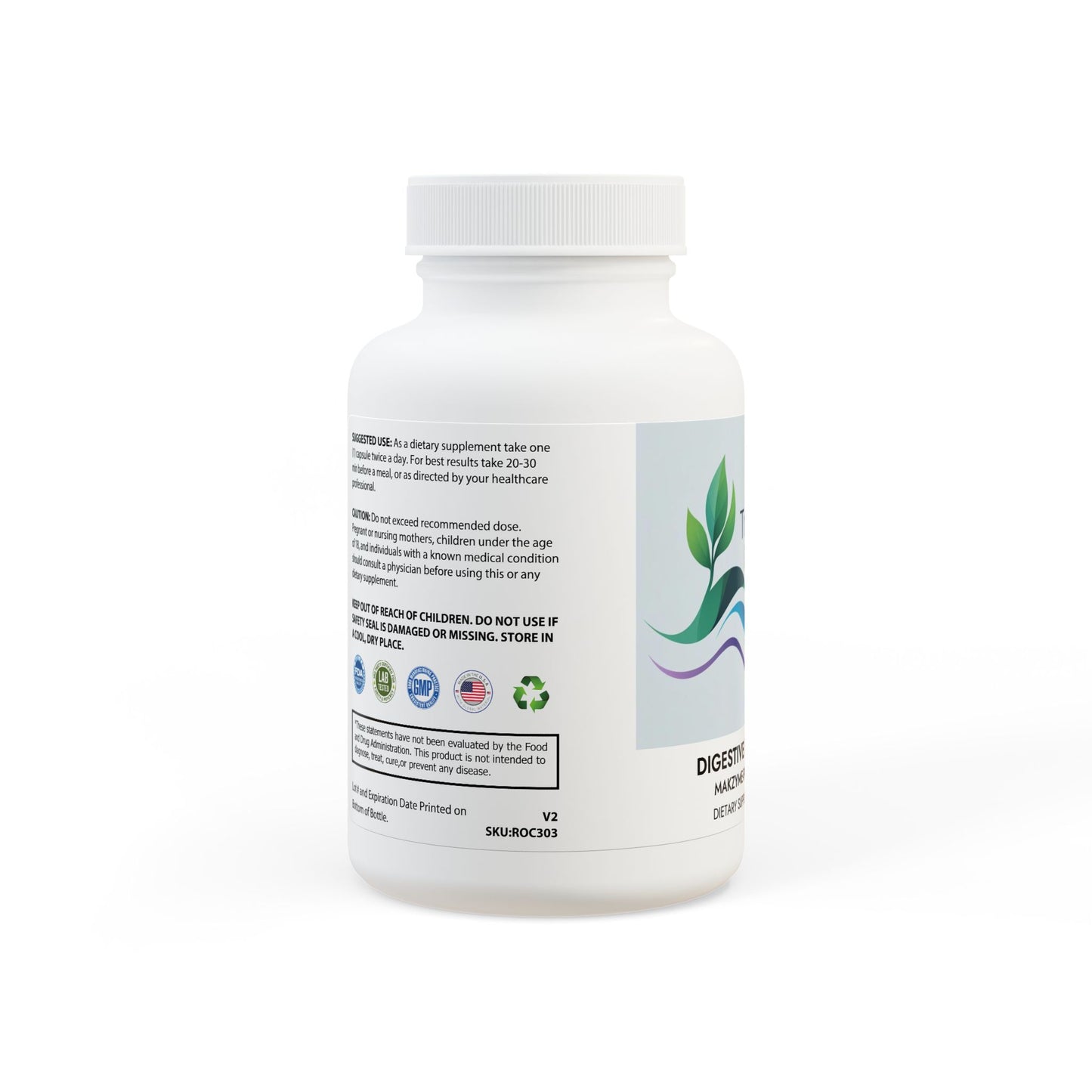 Digestive Enzyme Blend Supplement (60 Capsules)